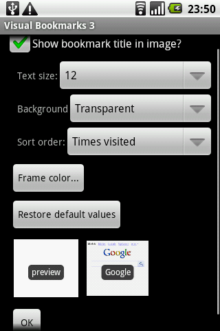 Visual Bookmarks pro Android Tools