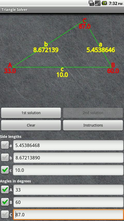 Universal Triangle Solver Android Tools