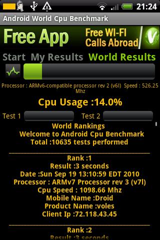 Android World Cpu Benchmark Android Tools