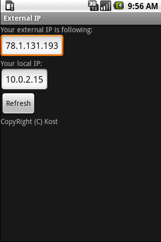External IP Android Tools