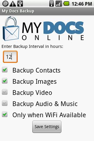 Backup by My Docs Online Android Tools