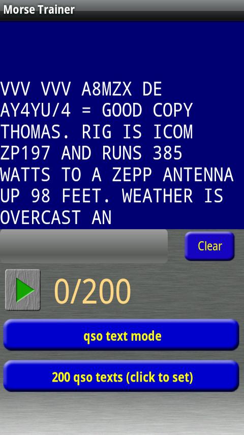 Morse Trainer light Android Tools