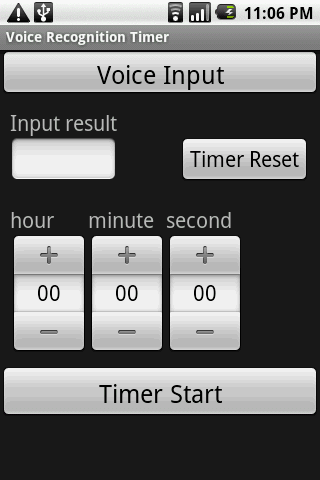 Voice Recognition Timer Android Tools