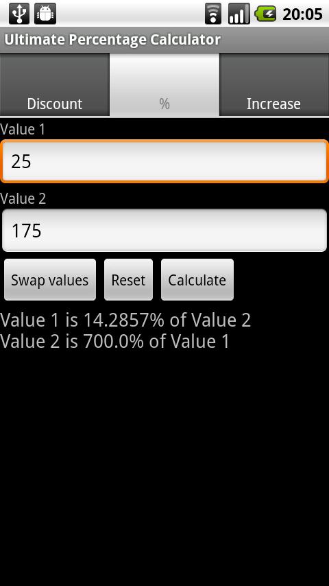 Ultimate Percentage Calc. Free Android Tools