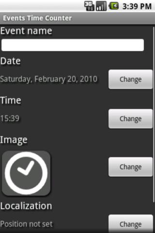 Events Time Counter Android Tools