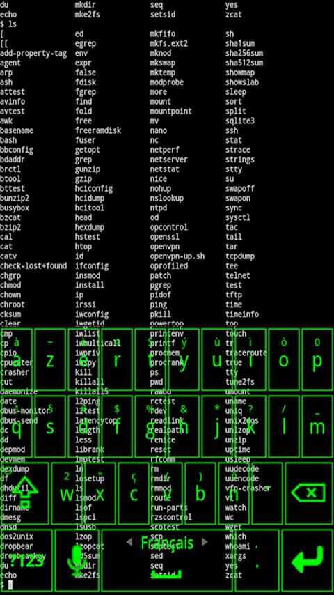 Transparent skin Green Android Tools