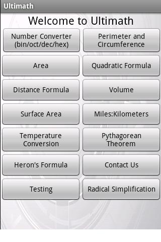 Ultimath Beta Android Tools