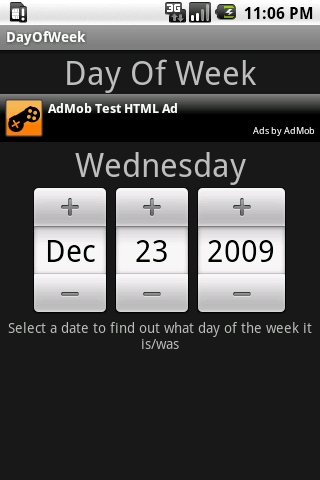 Day Of Week Android Tools