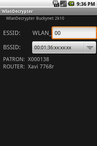 WlanDecrypter. WEP KeyGen. Android Tools