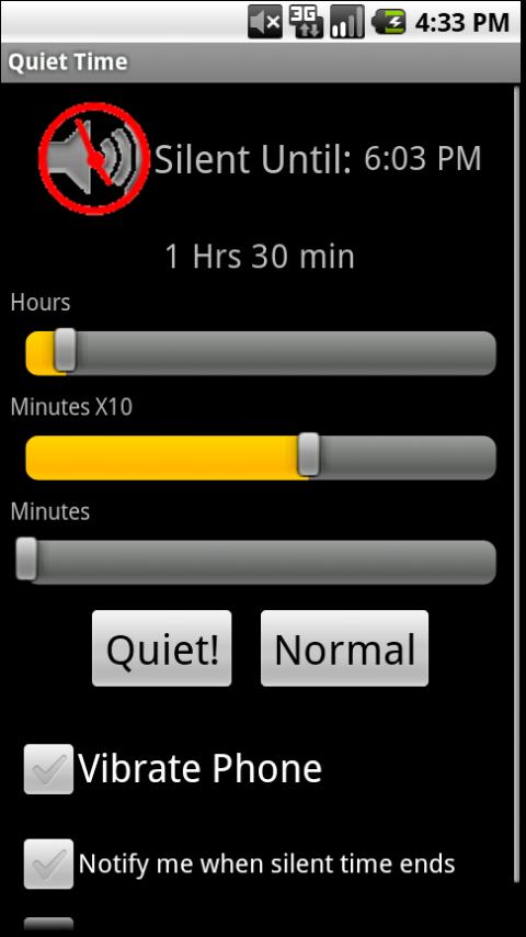 Silence / Quiet Time! Android Tools