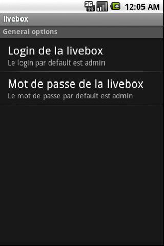 Livebox inventel orange Android Tools