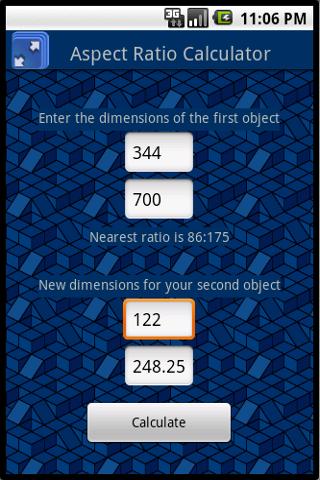 Aspect Ratio Calculator Android Tools