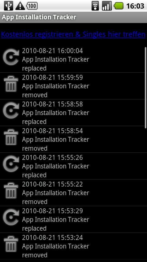 App Installation Tracker Android Tools