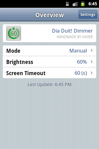 Dimmer Droid Android Tools