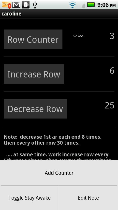 Knit Counter Android Tools