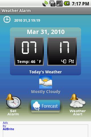 Weather Alarm Android Tools