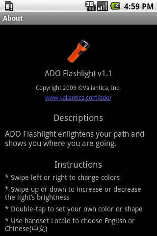 ADO Flashlight Android Tools