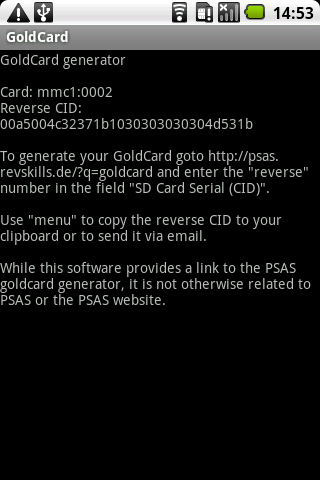 GoldCard Helper