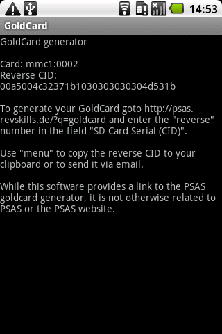 GoldCard Helper Android Tools