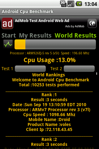 Android Cpu Benchmark Android Tools