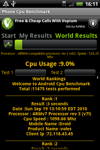 Phone Cpu Benchmark Android Tools