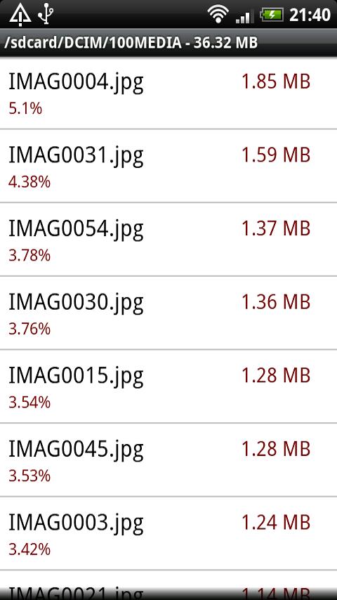 Memory usage Android Tools