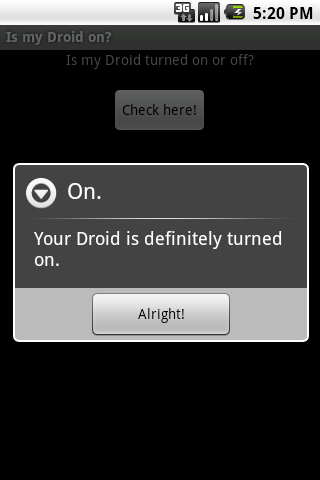 Is my Droid on? Android Tools
