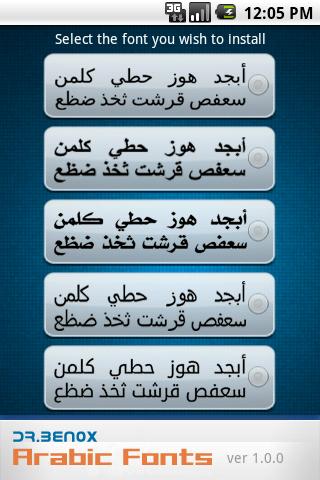 Dr.Ben0x Arabic Fonts Android Tools