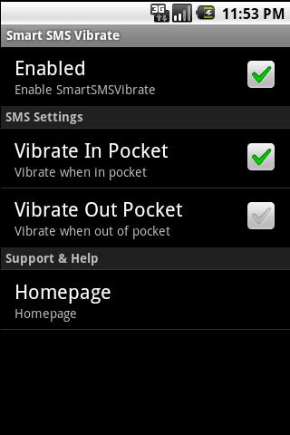 Smart SMS Vibrate Free