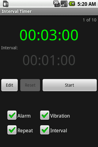 Interval Timer Android Tools