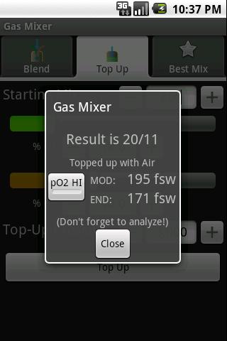 Gas Mixer Android Tools