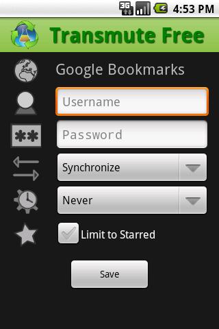 Transmute Free  Bookmark Sync