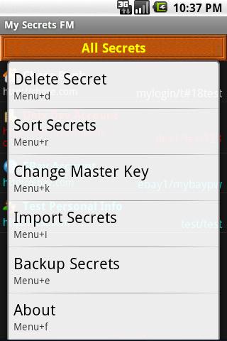 Passwords Keeper My Secrets FM Android Tools