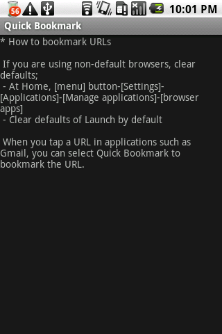 Quick Bookmark Android Tools