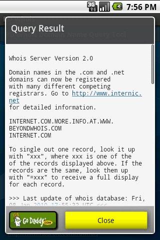 RD Whois Android Tools