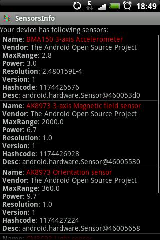 SensorsInfo Android Tools