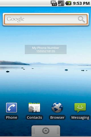 My Phone Number & Info Widget Android Tools