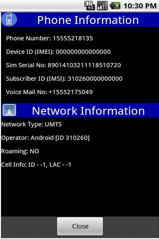 My Phone Number & Info Widget Android Tools