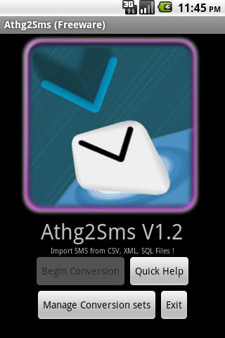Anything to SMS(CSV, XML, SQL) Android Tools