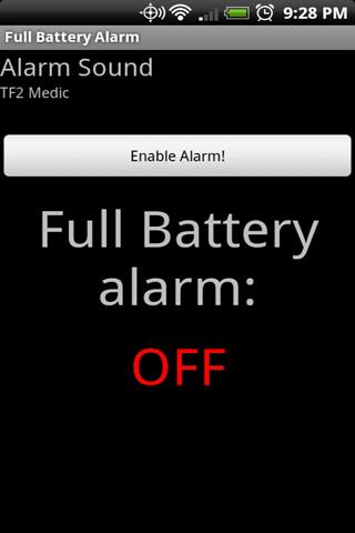 Full Battery Alarm Android Tools