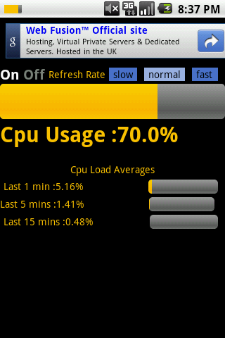 Cpu Usage Status Bar Android Tools