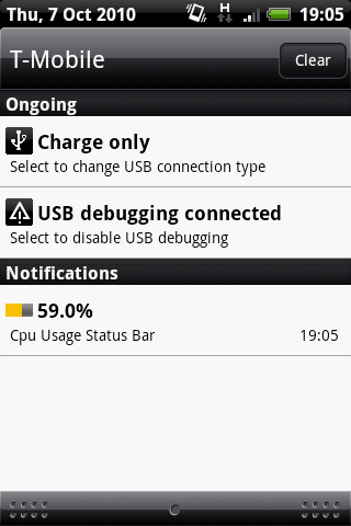 Cpu Usage Status Bar Android Tools