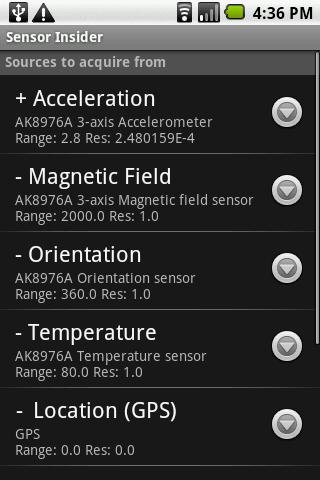 Sensor Insider Lite Android Tools