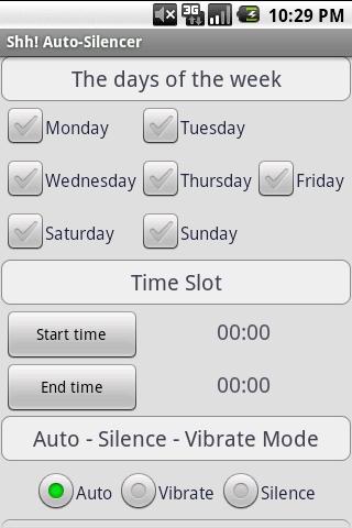 Shh! auto-silencer Android Tools
