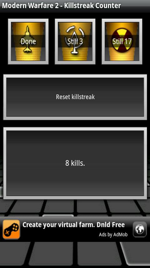 COD – MW2 – Killstreak Counter Android Tools