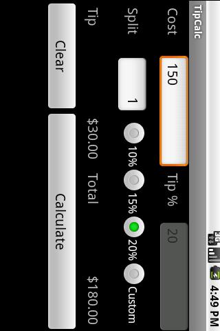 TipCalc – Tip Calculator Android Tools