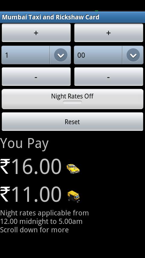 Mumbai Taxi and Rickshaw Card Android Tools
