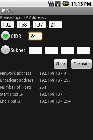 IPCalc Android Tools