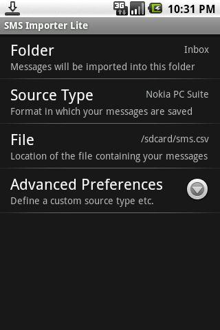 SMS Importer Lite Android Tools