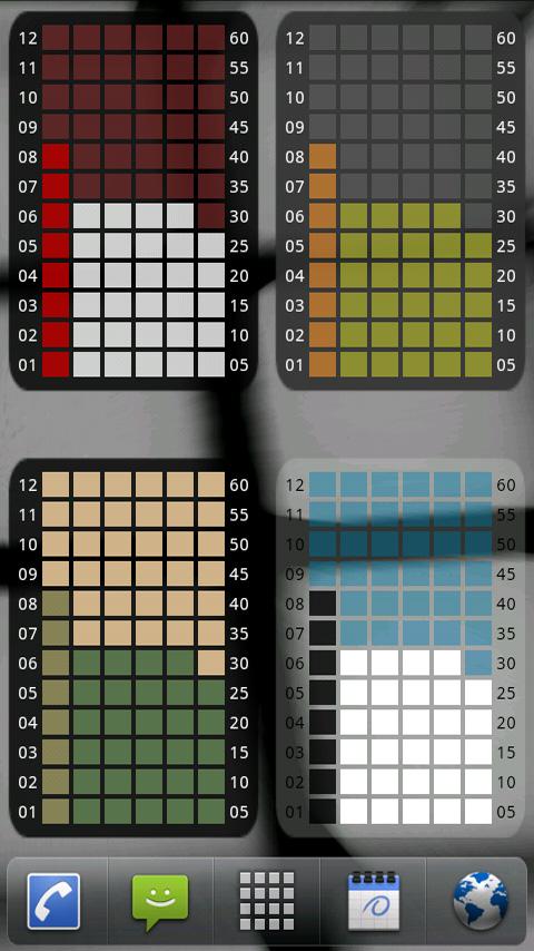 Grid Clock Widget Android Tools